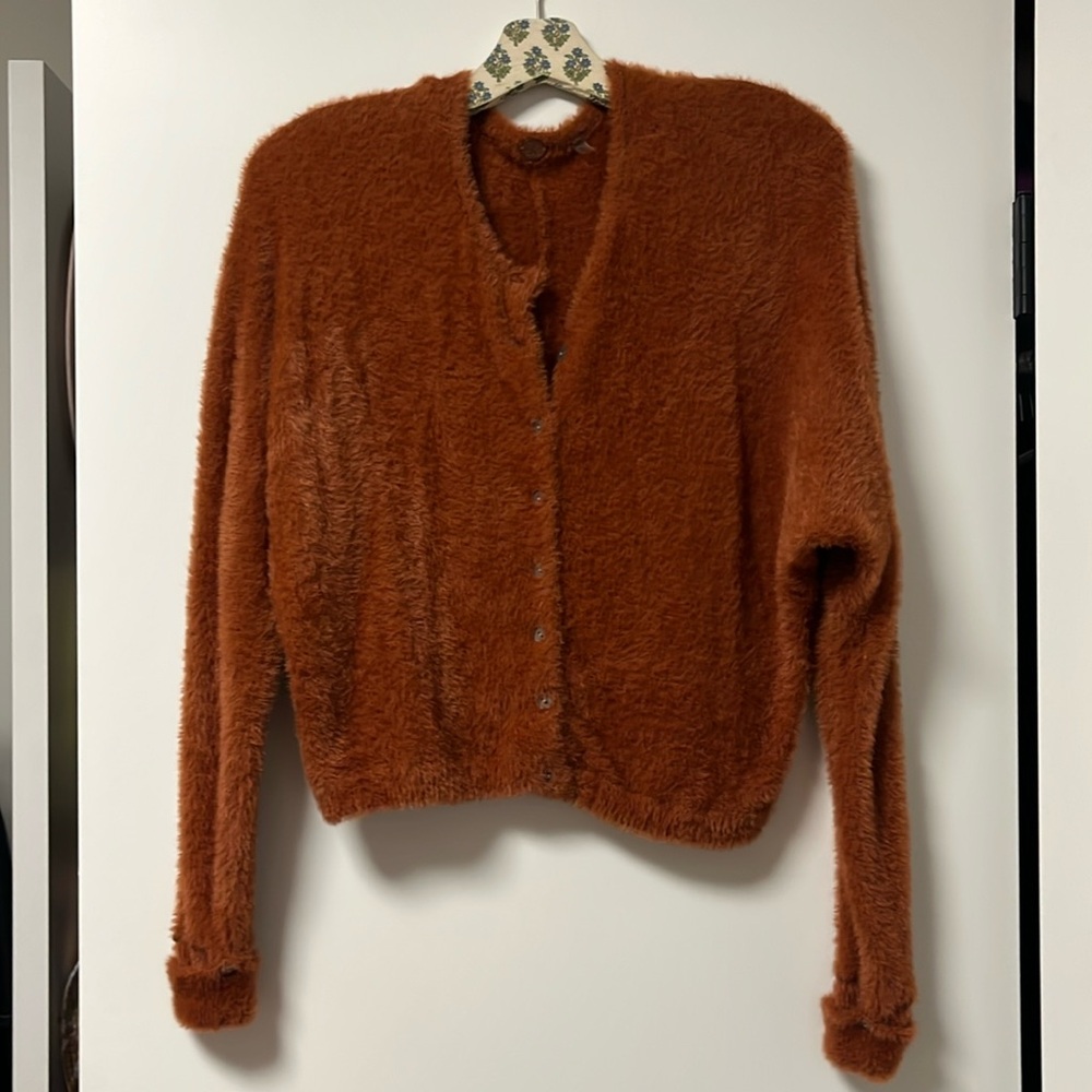 Free People Fuzzy Cardigan